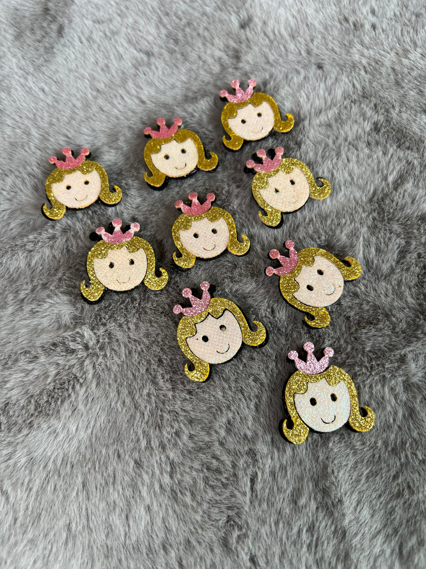 Adorable Doll Face Design Felt Cut-Outs - Perfect for Decorations, Gift Packing, Baby Showers, Newborn Announcements, and First Birthdays