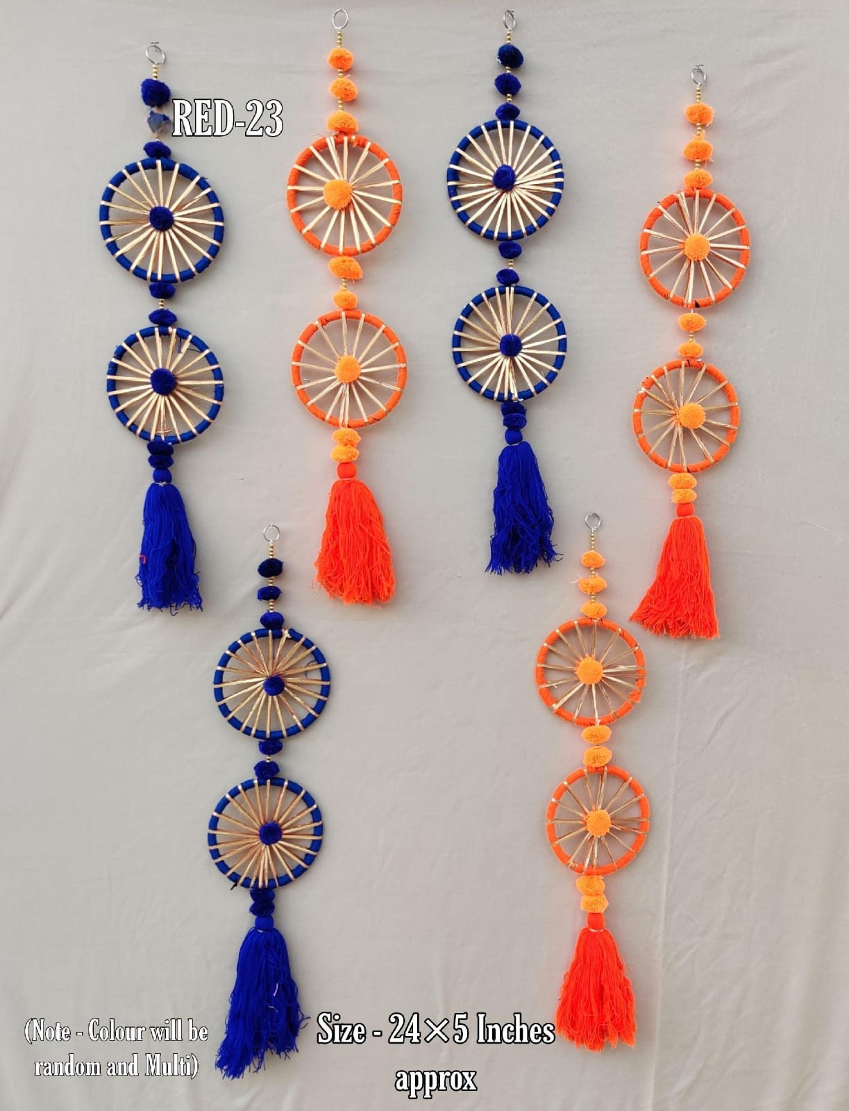 Traditional handmade multicolour hanging for door decoration