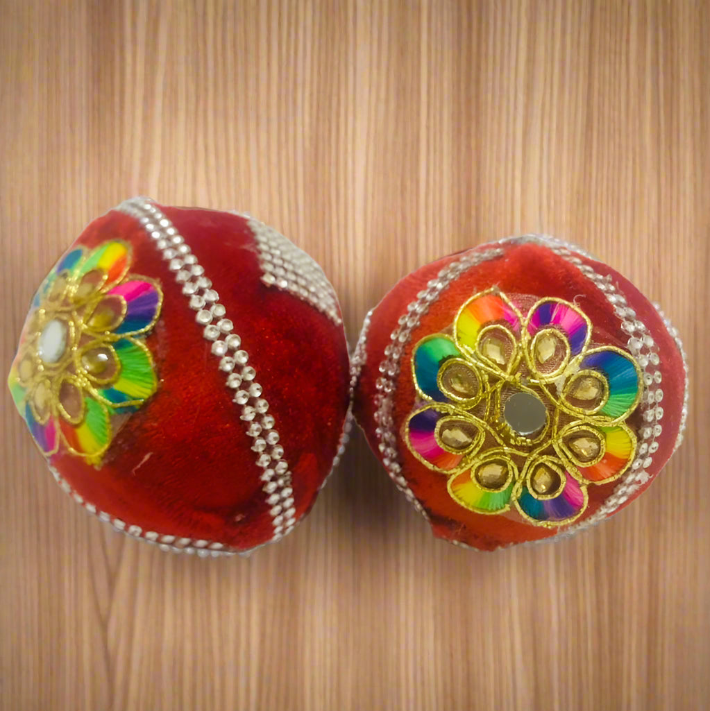 Simple Decorated Sookha Nariyal with Booti – Shagun Coconut for Pooja & Wedding by Wrap Shap