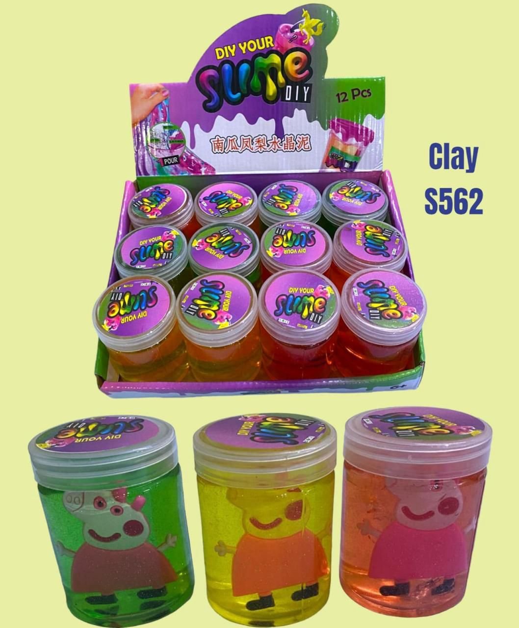 Peppa Pig Crystal Slime Jelly – Medium Size Non-Sticky Slime for Kids | Fun Birthday Return Gift