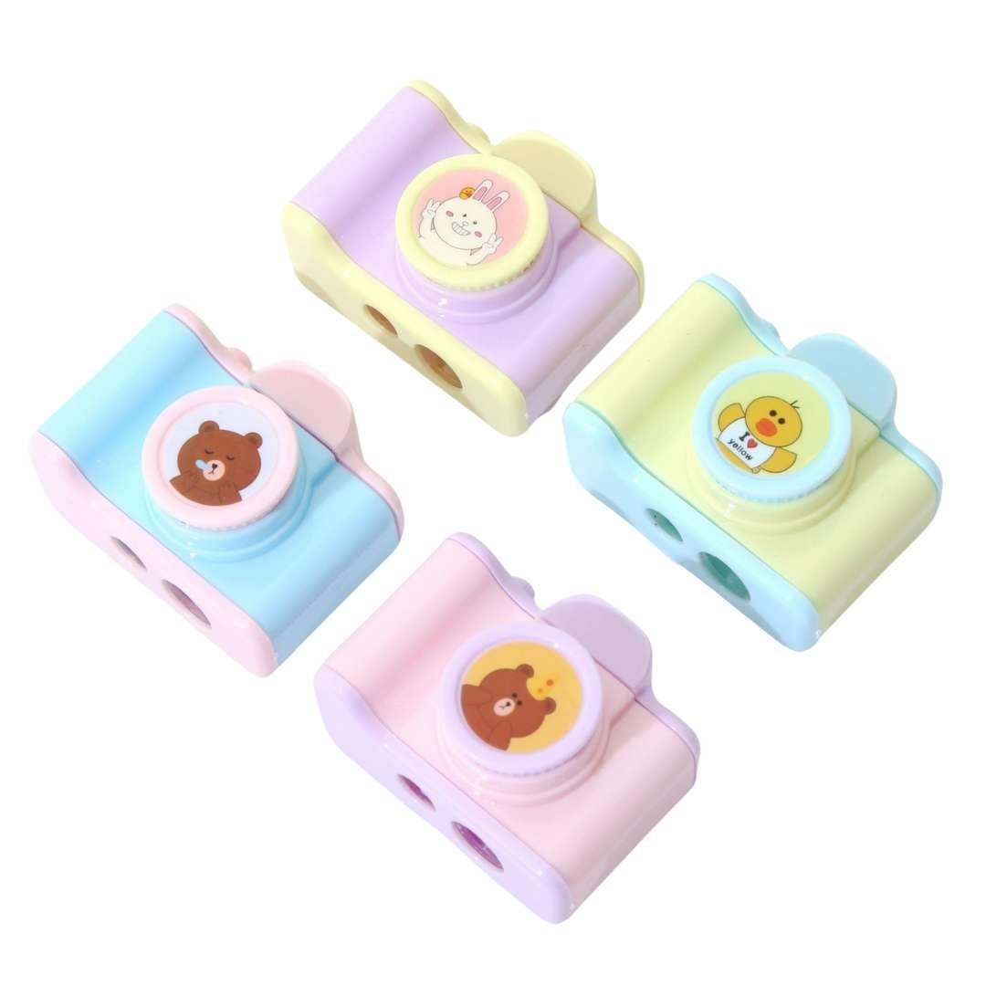 Camera Kawaii Fancy Sharpener for Kids | Cute Cartoon Sharpener for School & Office Stationery Kit