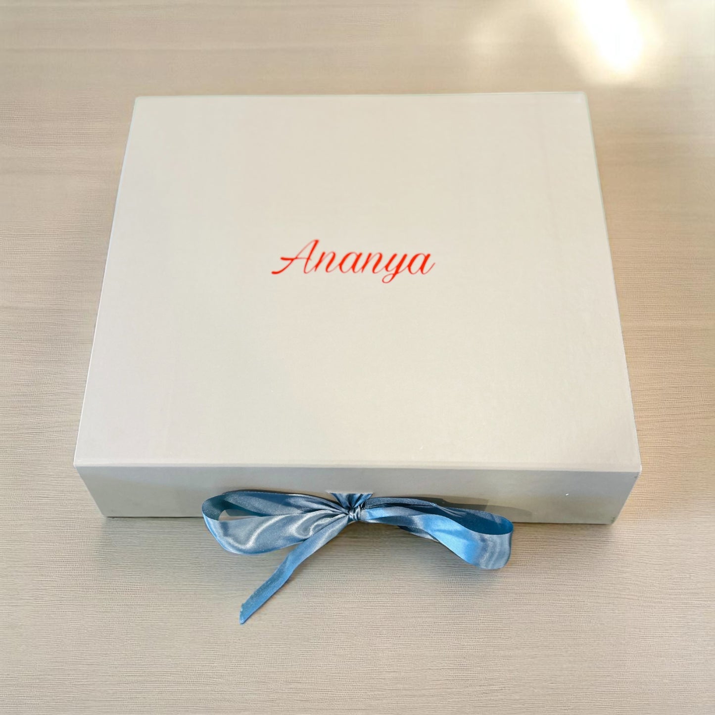 Customized Name Collapsible Ribbon Box