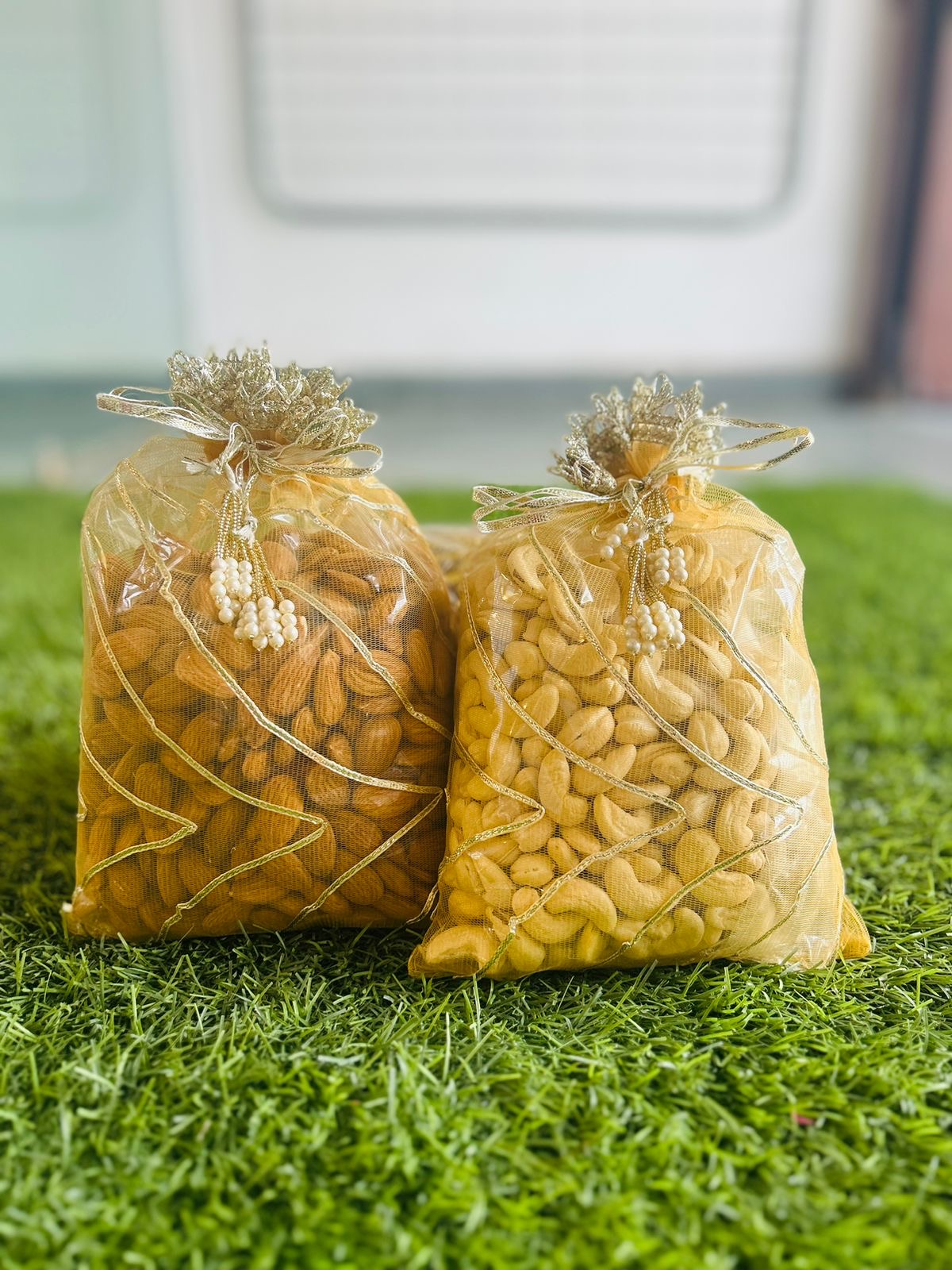 Golden Gota Work Potli Batwa Bags