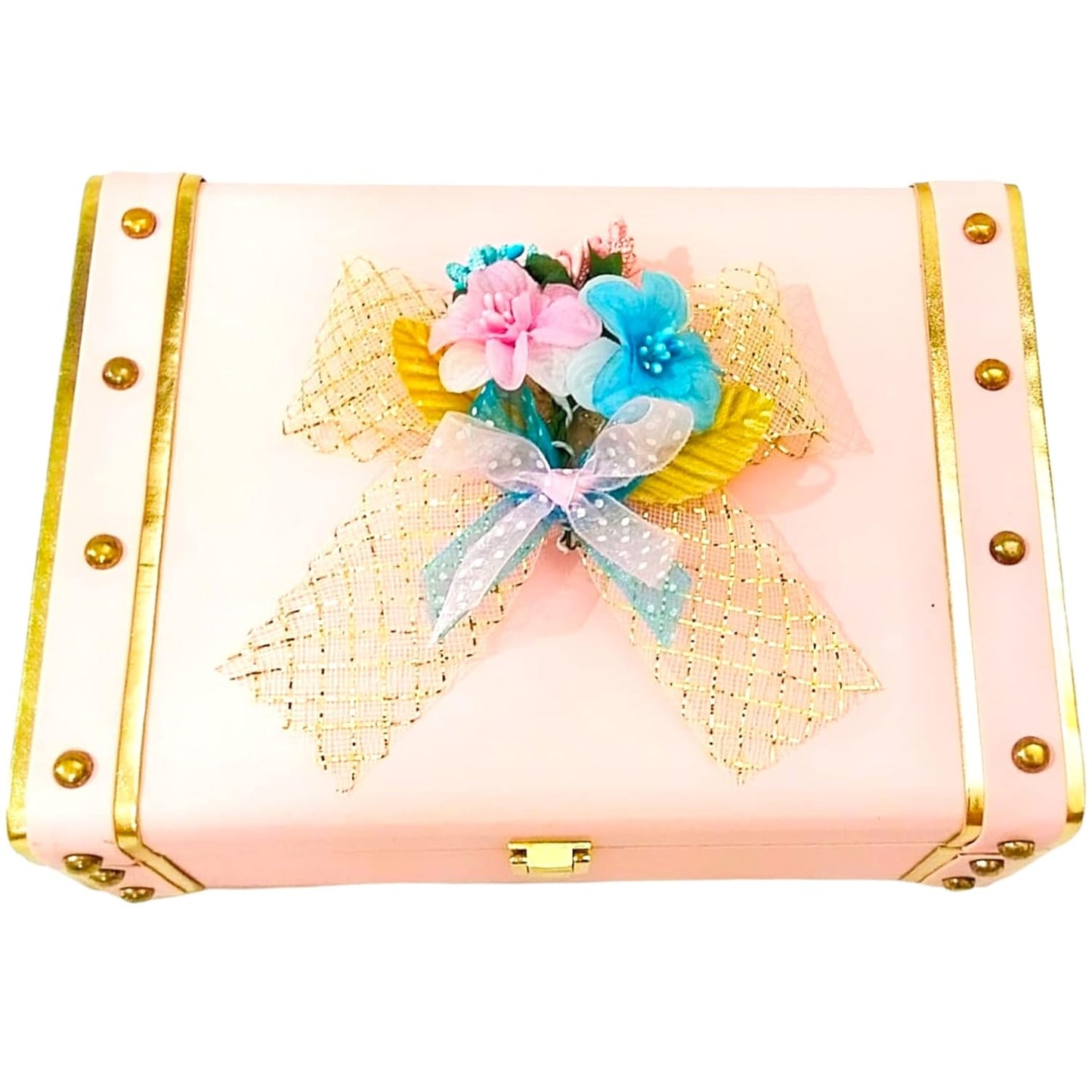 Leatherette MDF Hamper Box - Baby Pink