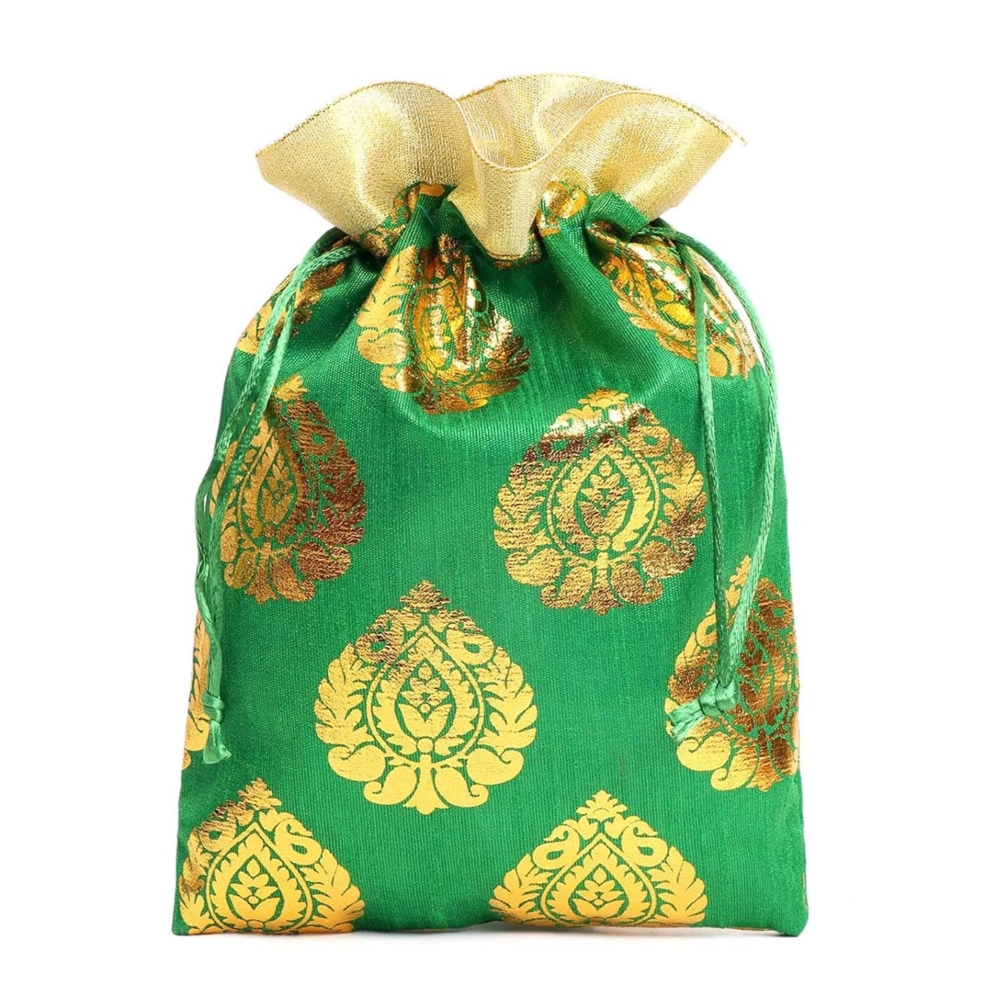Elegant Paan Print Potli Batwa Bags – Perfect for Return Favors and Gifting Dry Fruits