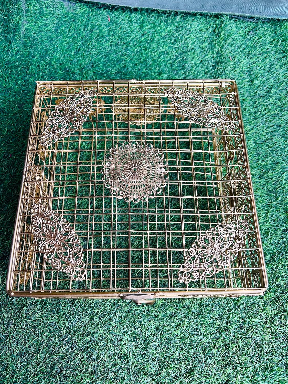 Golden Metal Butterfly Design Gift Box