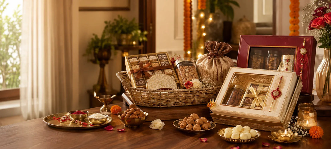 Rakhi Gift Hampers for Brothers – Premium, Personalized & Luxury Raksha Bandhan Gifts in Noida | Wrap Shap