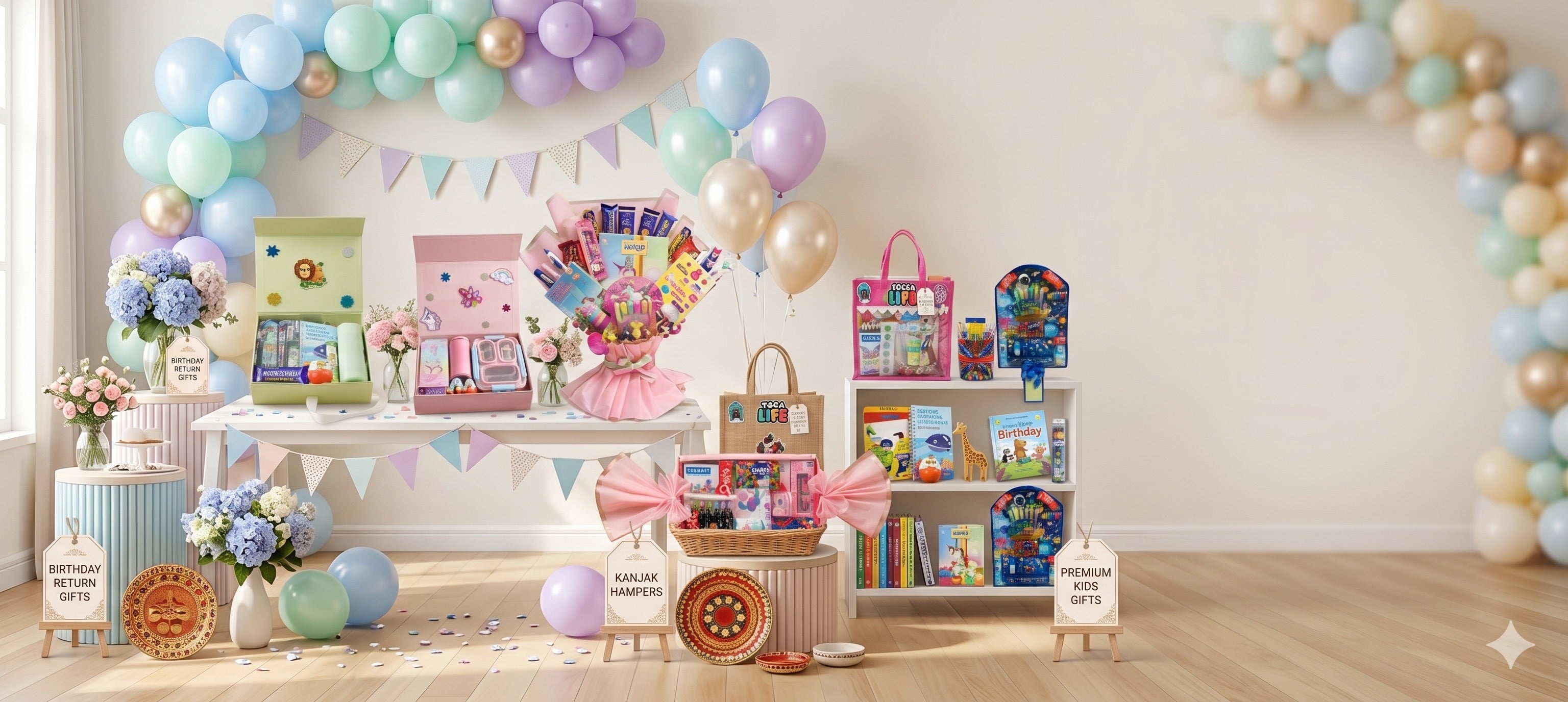 Kids Gift Hampers in Noida – Birthday Return Gifts, Kids Party Hampers & Customized Gifts by Wrap Shap