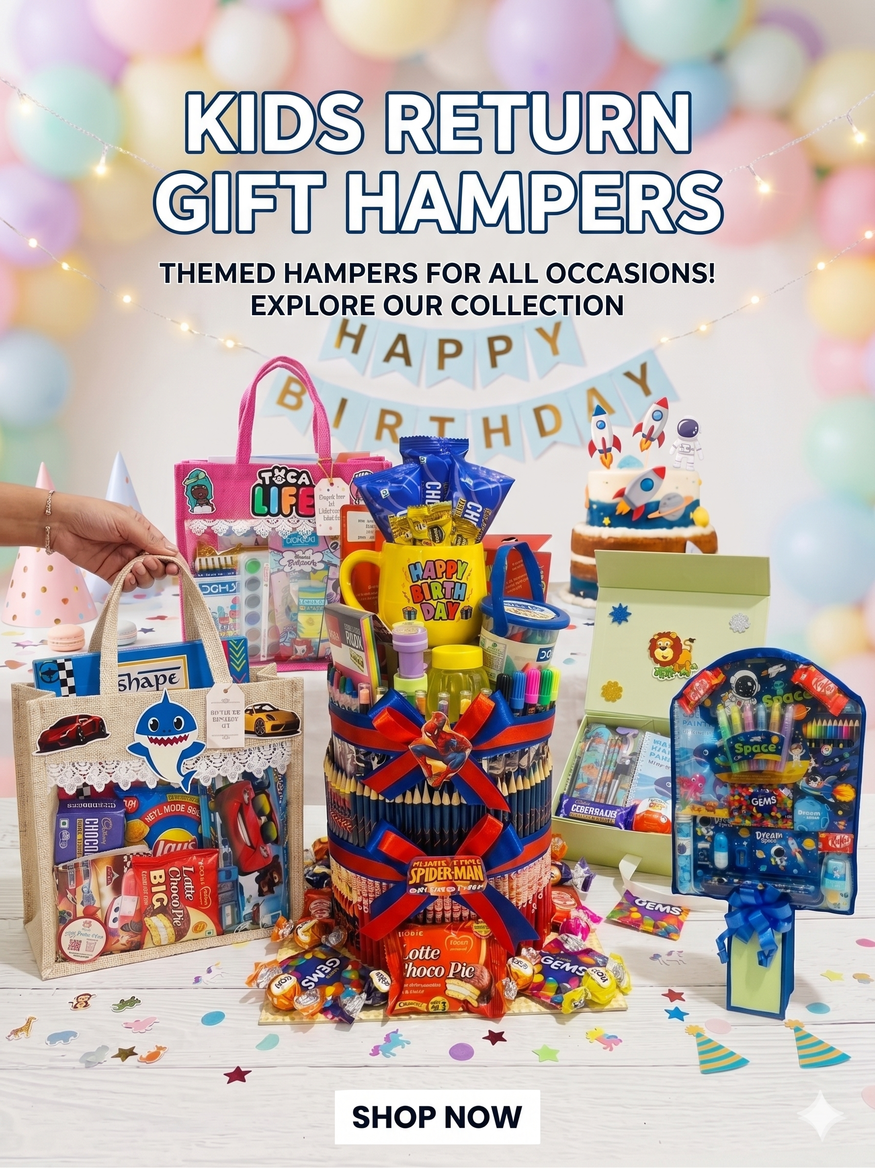 kids return gift hamper birthday party