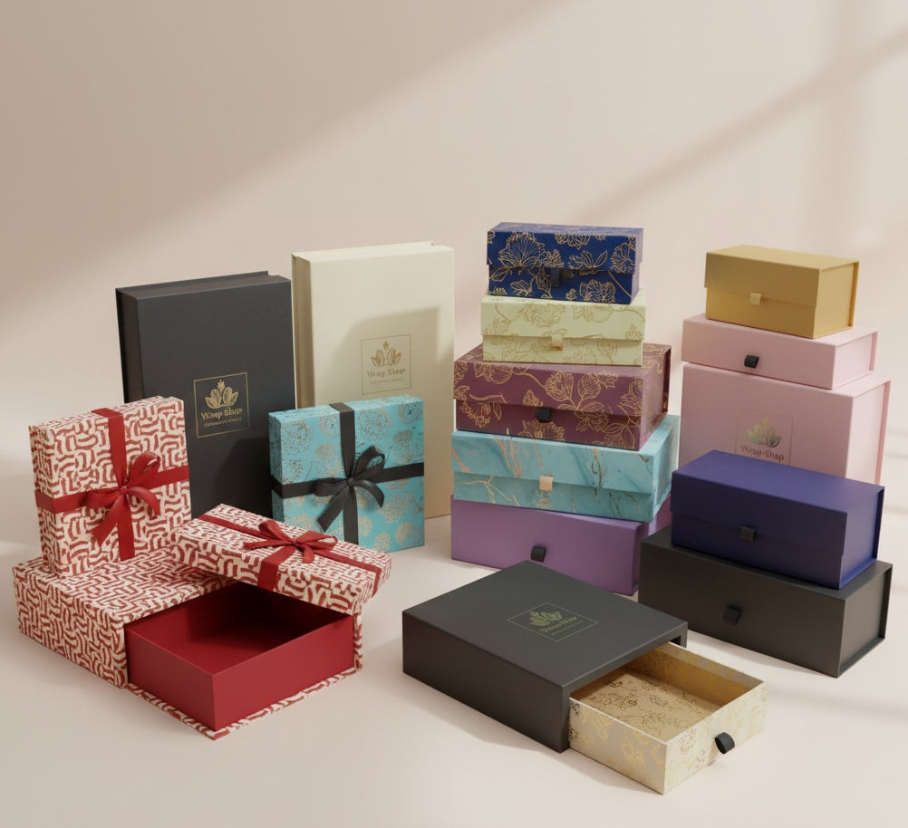 Rigid, Collapsible & Magnetic Gift Boxes