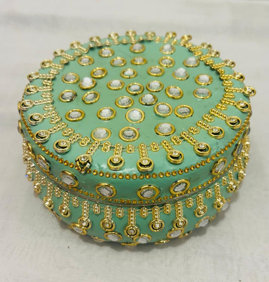 Elegant Steel Laddoo Box for Weddings and Special Ceremonies