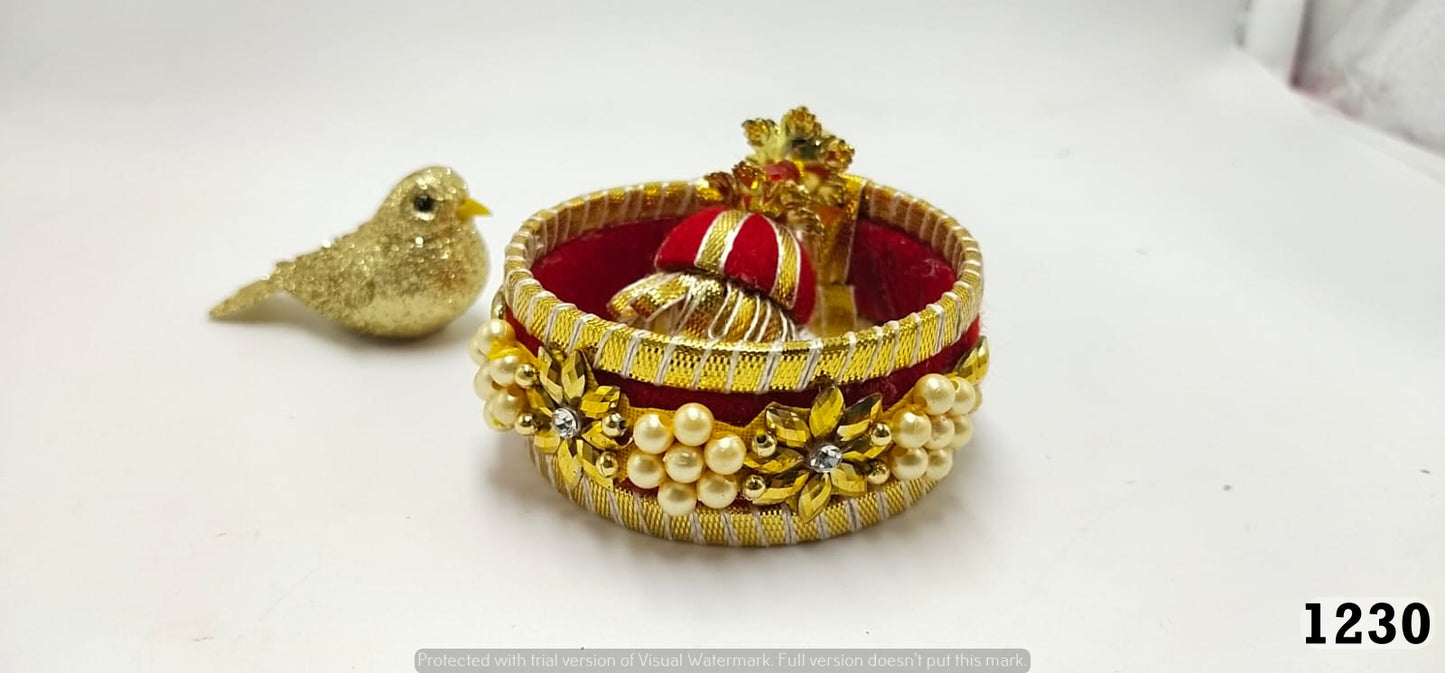 Wrap Shap Red Kada Style Lumba with Roli Chawal - Design 1230