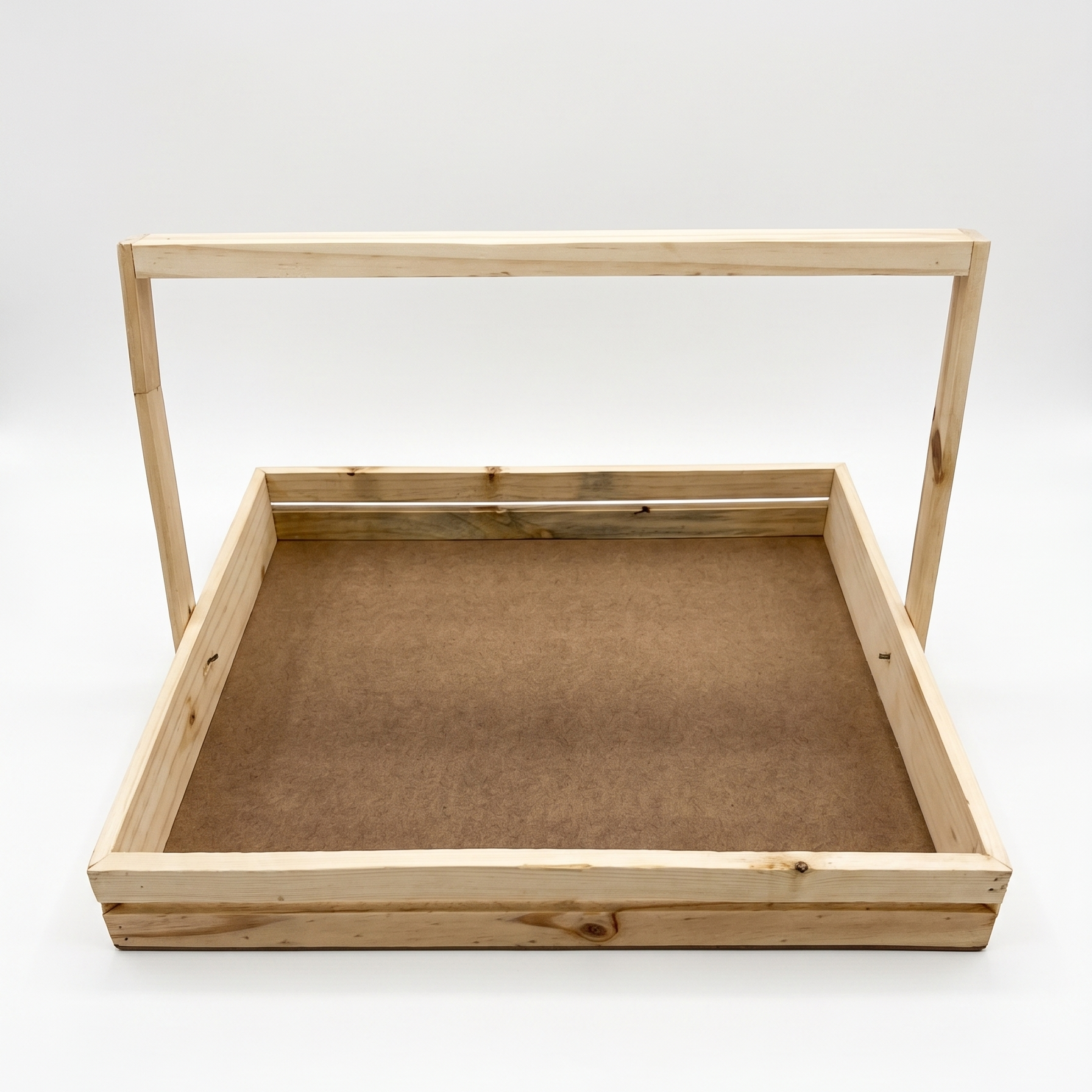 14x16 inch pinewood basket with sturdy handle for premium gift hampers and festive gifting