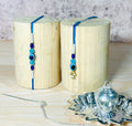 Simple Evil Eye Bhaiya Bhabhi Rakhi Lumba Set with Matching Charms