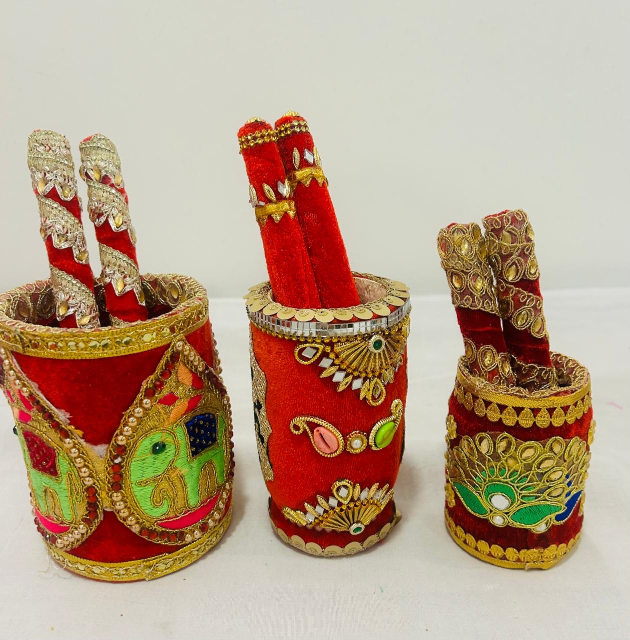 Traditional Decorative Okhli for Wedding Ceremonies and Rituals