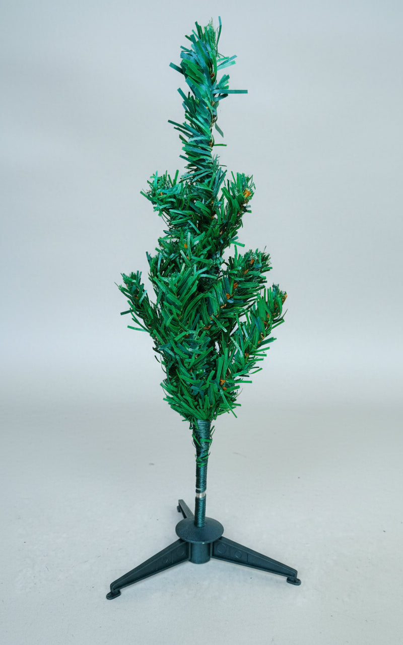 1 ft artificial Christmas tree suitable for tabletop and festive decorations.
