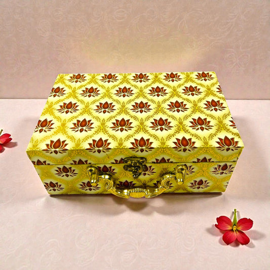 2 jar gift box with assorted eatables for wedding and festive return gifts.