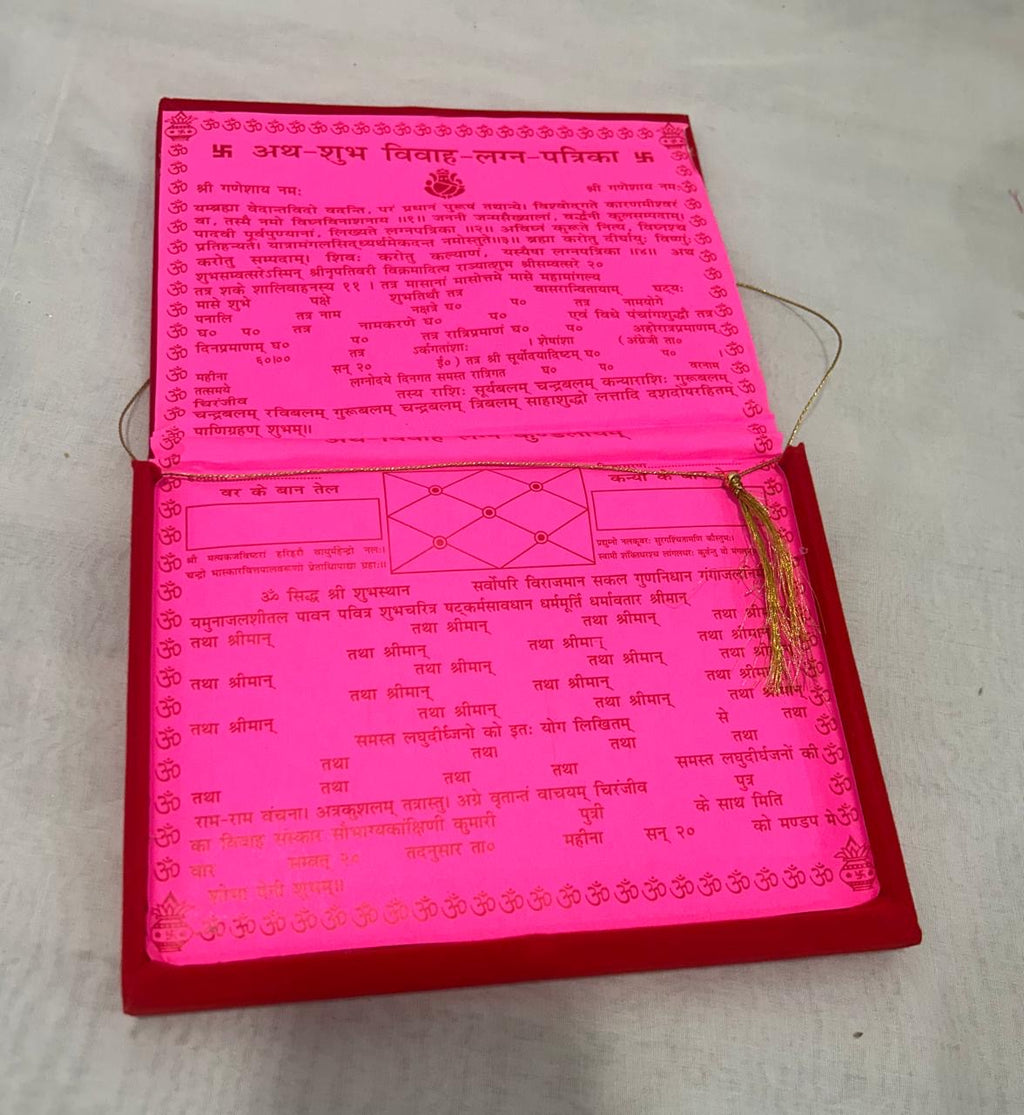 Premium Acrylic Lagn Patrika – Luxury Wedding Invitation with Custom Engraving