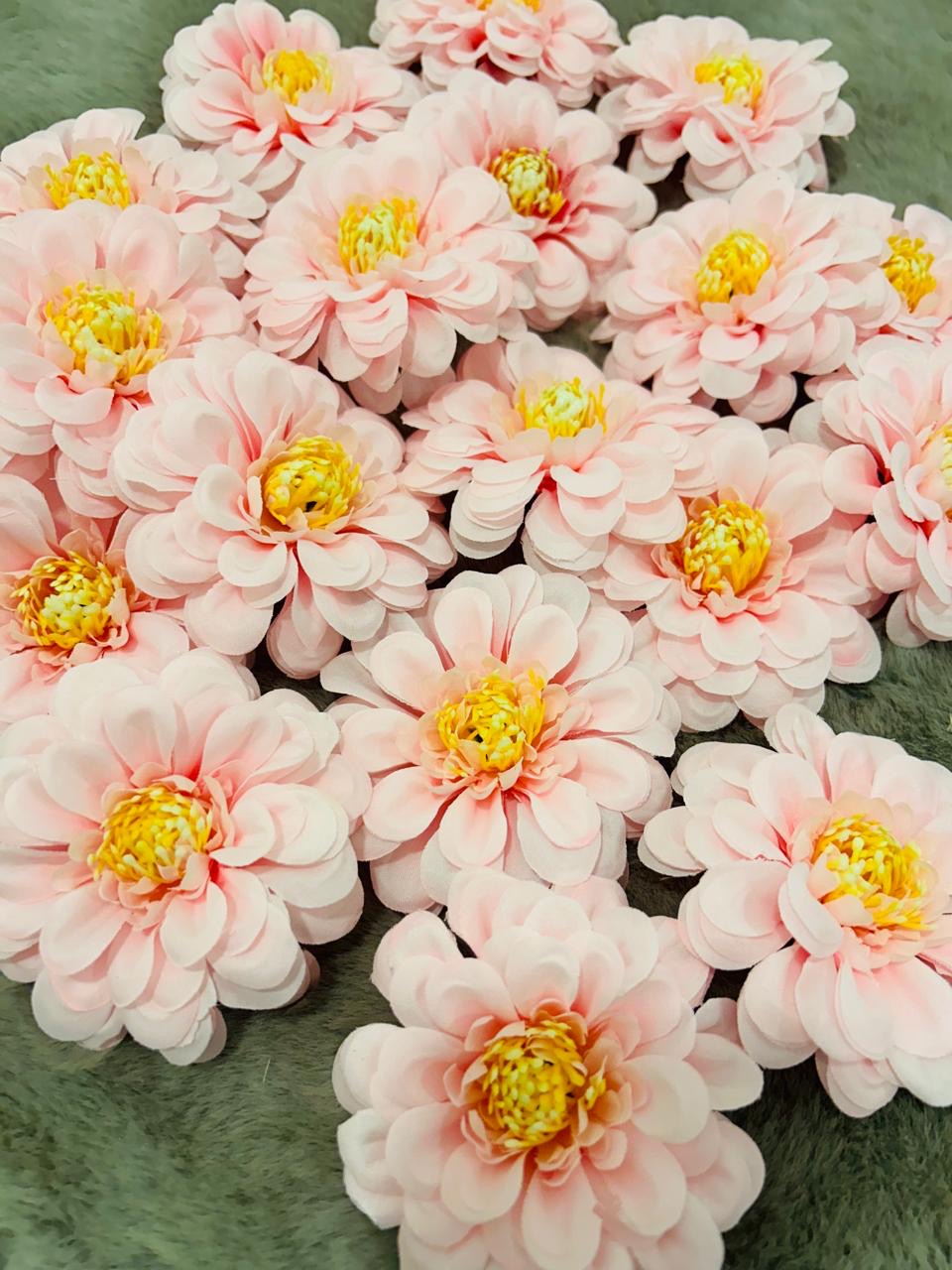 Versatile 9cm Artificial Dahlia Flowers for Decor and Embellishments