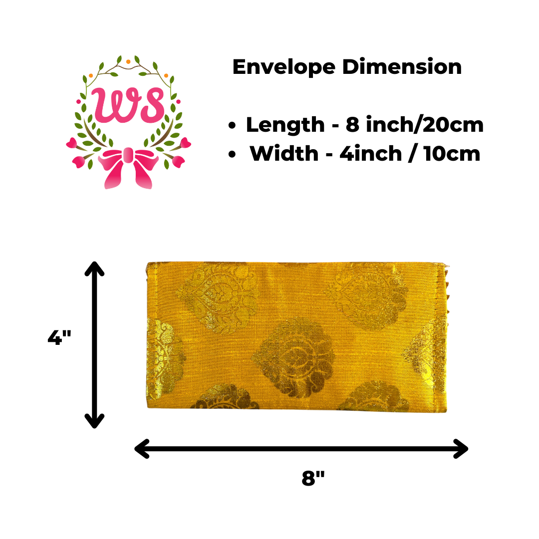 Paan Design Shagun Money Envelope – Traditional Cash Gift Envelopes for Weddings & Special Occasions