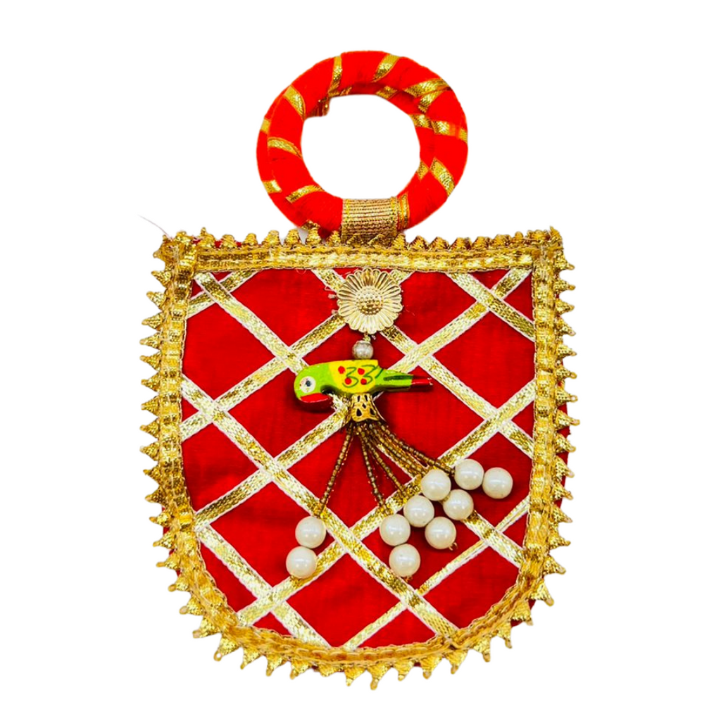 Elegant Coin Pouch for Gifting Ginni, Silver & Gold Coins – Wedding, Shagun, Baby Shower, Festivals & Special Occasions