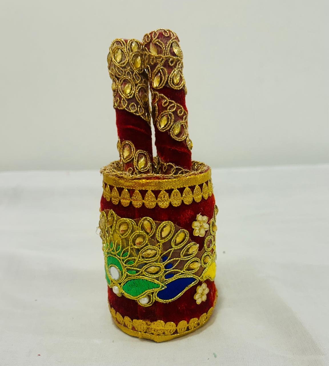 Traditional Decorative Okhli for Wedding Ceremonies and Rituals