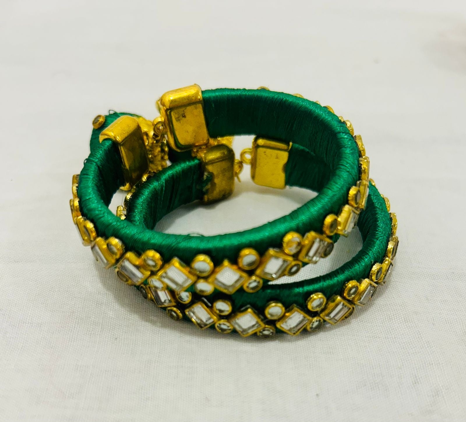Kundan Bangles – Set of 2 | Elegant Return Favors in Assorted Colors