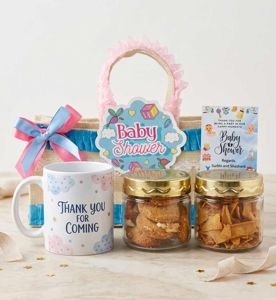 baby shower return gift hamper