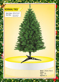 3 ft artificial Christmas tree with plastic stand for home and office decorations.