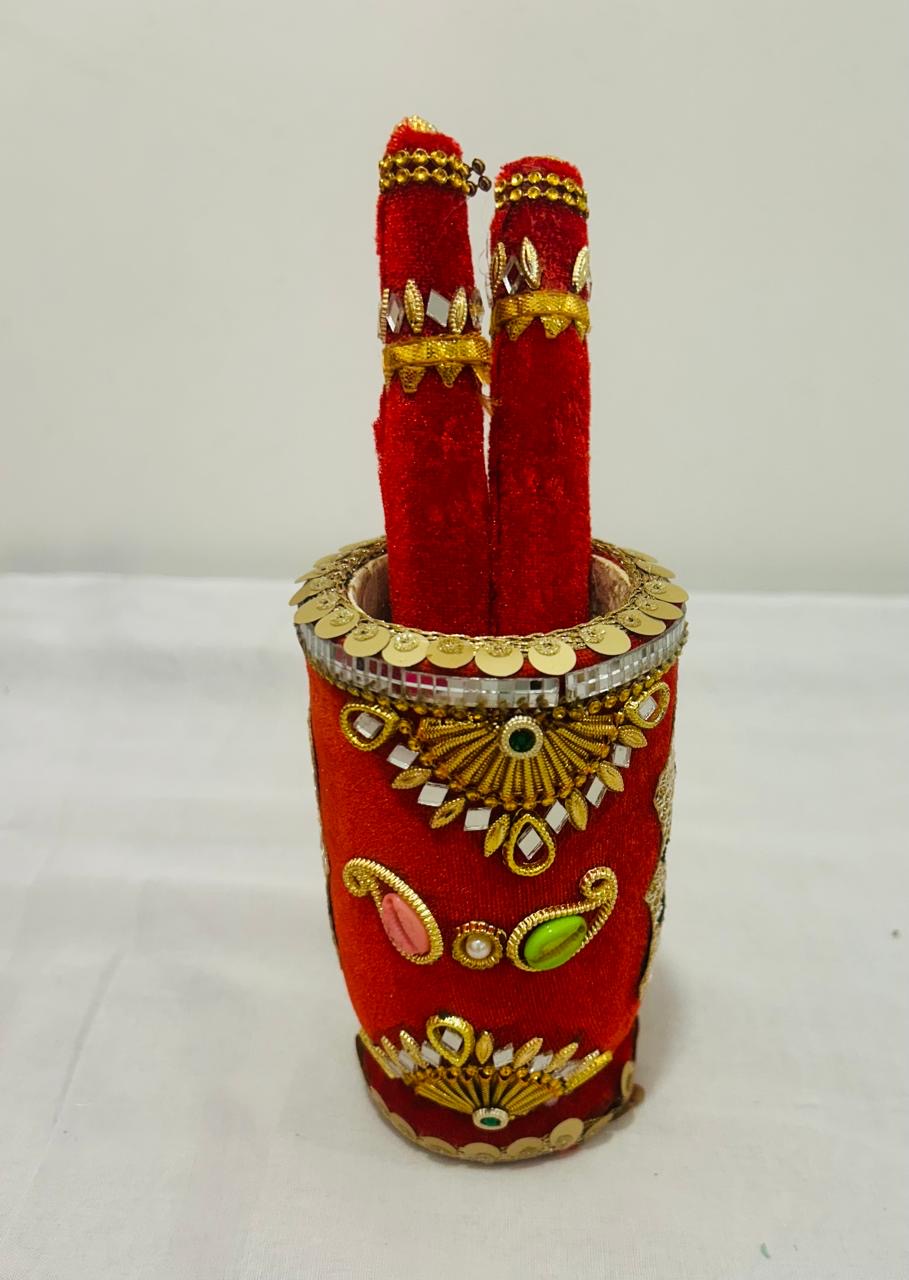 Traditional Decorative Okhli for Wedding Ceremonies and Rituals