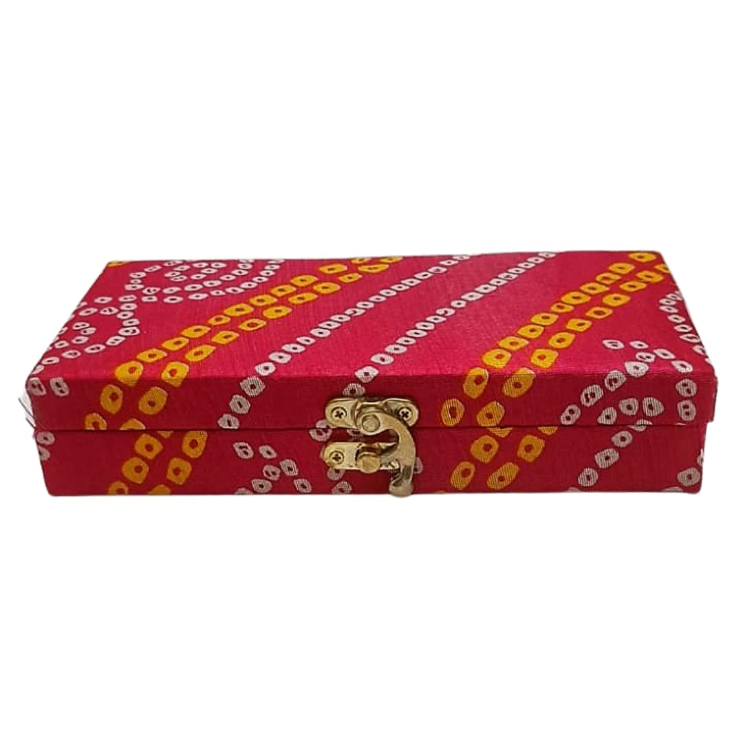 Elegant Bandhej Cash & Gaddi Gift Box - Versatile and Vibrant