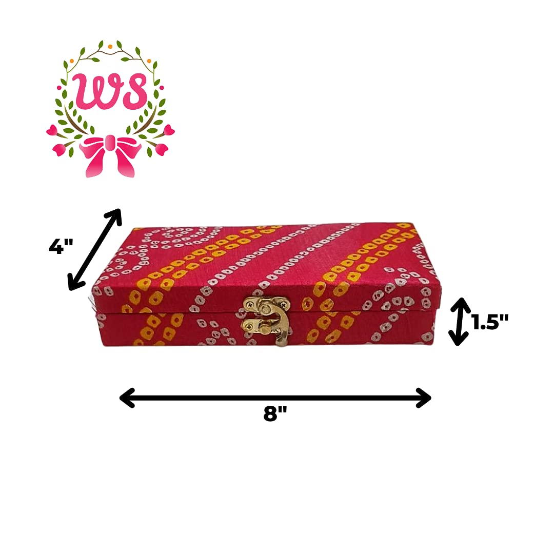 Elegant Bandhej Cash & Gaddi Gift Box - Versatile and Vibrant