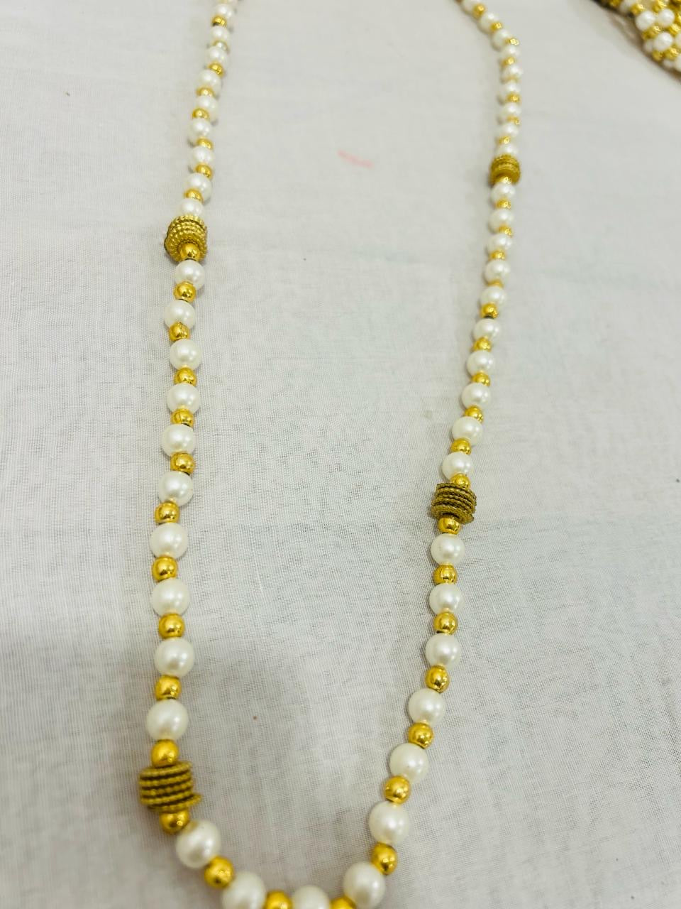 Luxurious Artificial Pearl Welcome Mala for Baraat Guests