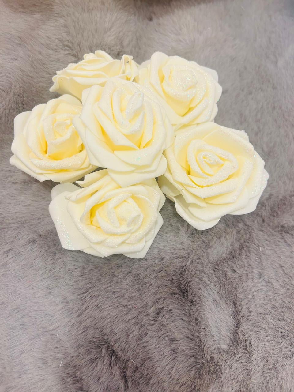 Elegant 9cm Artificial Foam Rose Flowers for Decor and Creative Embellishments