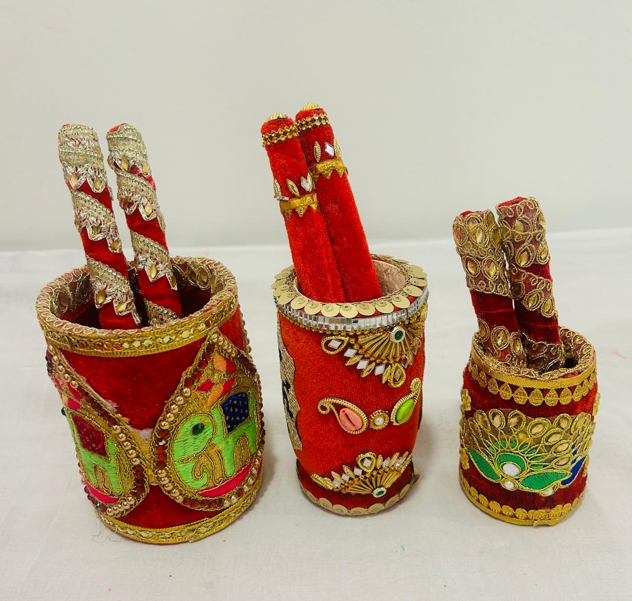 Traditional Decorative Okhli for Wedding Ceremonies and Rituals