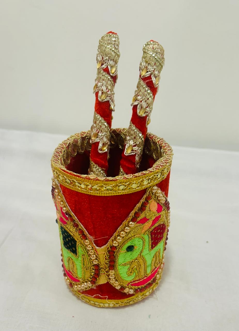 Traditional Decorative Okhli for Wedding Ceremonies and Rituals