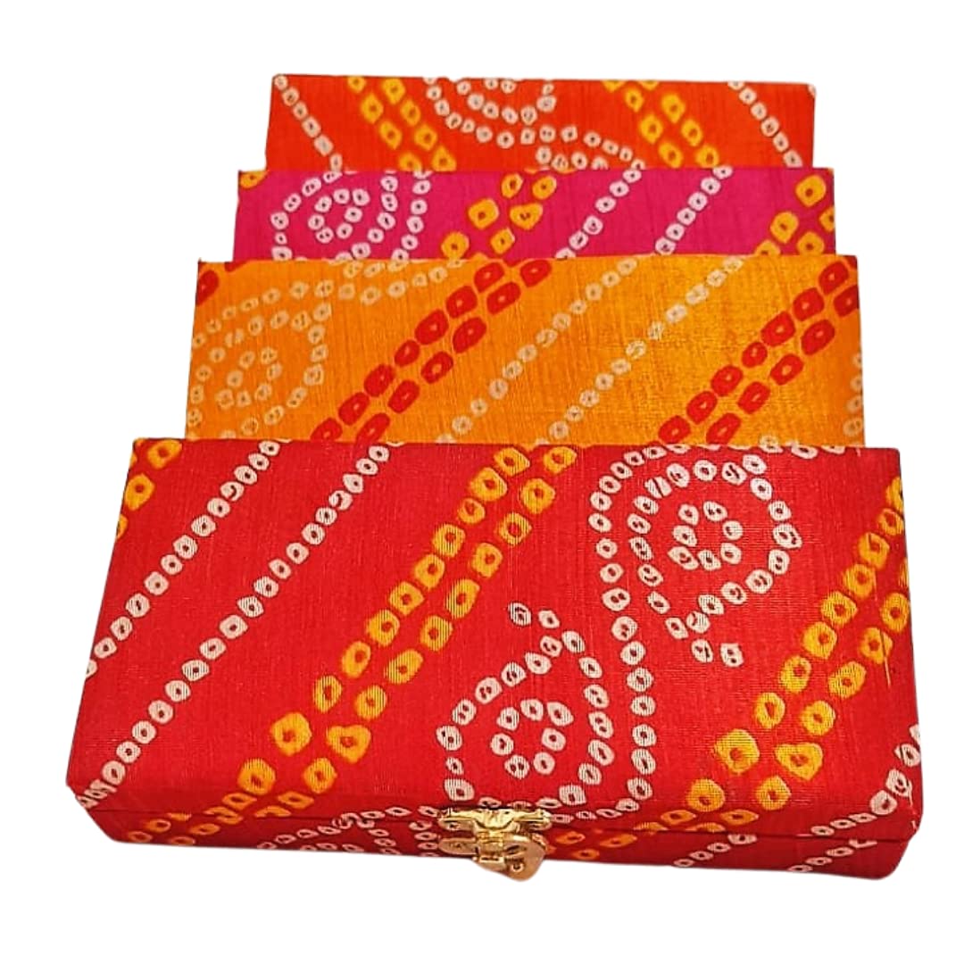 Elegant Bandhej Cash & Gaddi Gift Box - Versatile and Vibrant