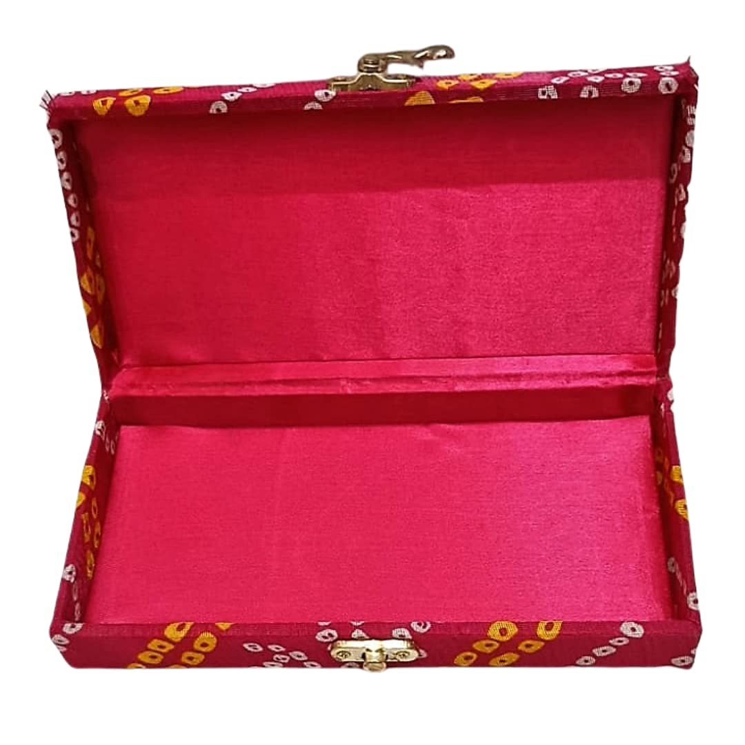 Elegant Bandhej Cash & Gaddi Gift Box - Versatile and Vibrant