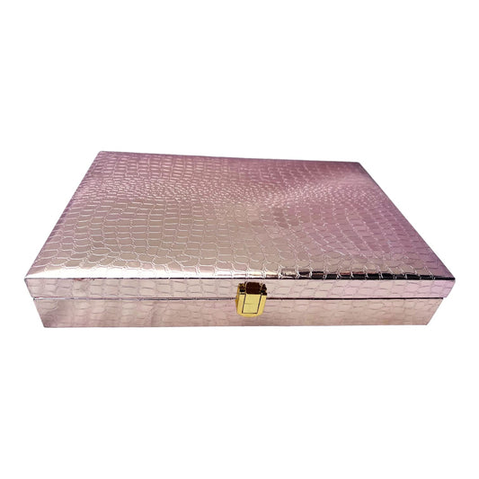 Crocodile Print Rexin Dry Fruit Box