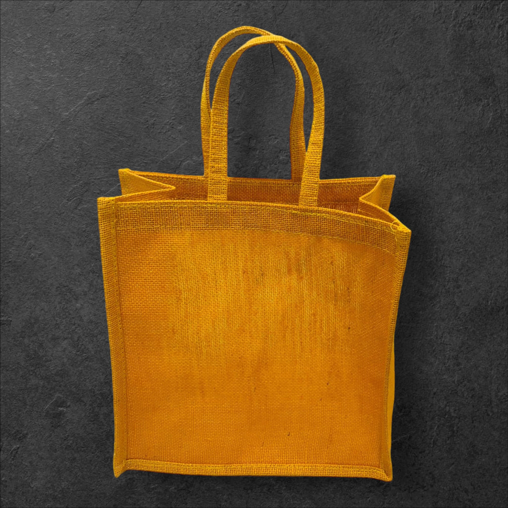 Multicolored Jute Gifting Bags - 11inch X 11inch