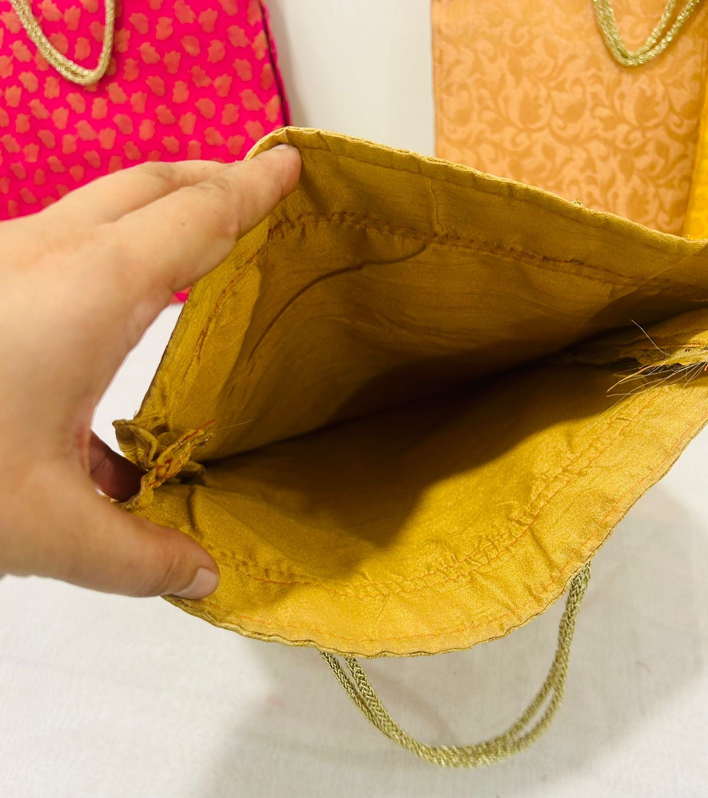Brocade Cloth Gifting Bags – Assorted Prints & Colors | Traditional Return Gift Potli by Wrap Shap