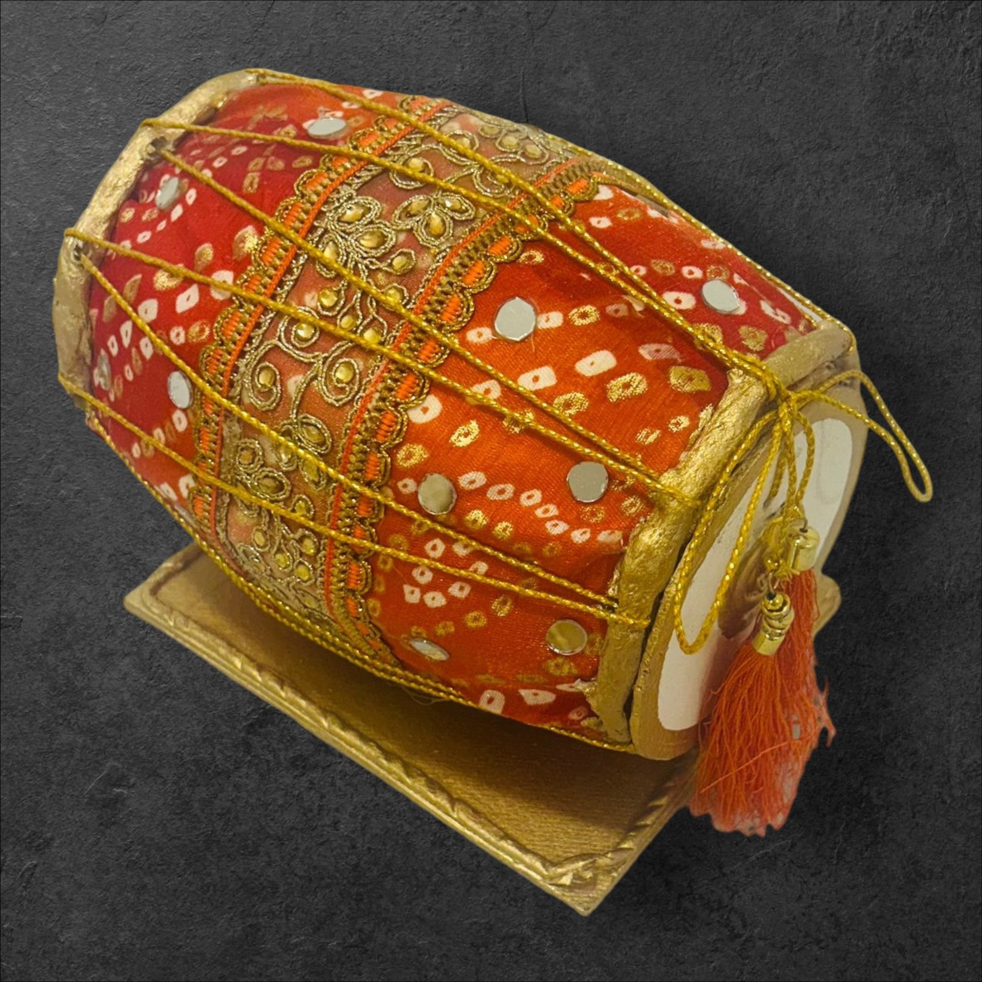 Melodic Memories Dholak Shaped Gifting Box