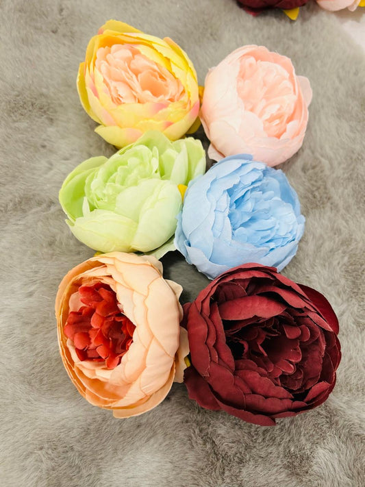 Premium 10cm Artificial Large Peony Flowers for Elegant Decor and Creative Embellishments