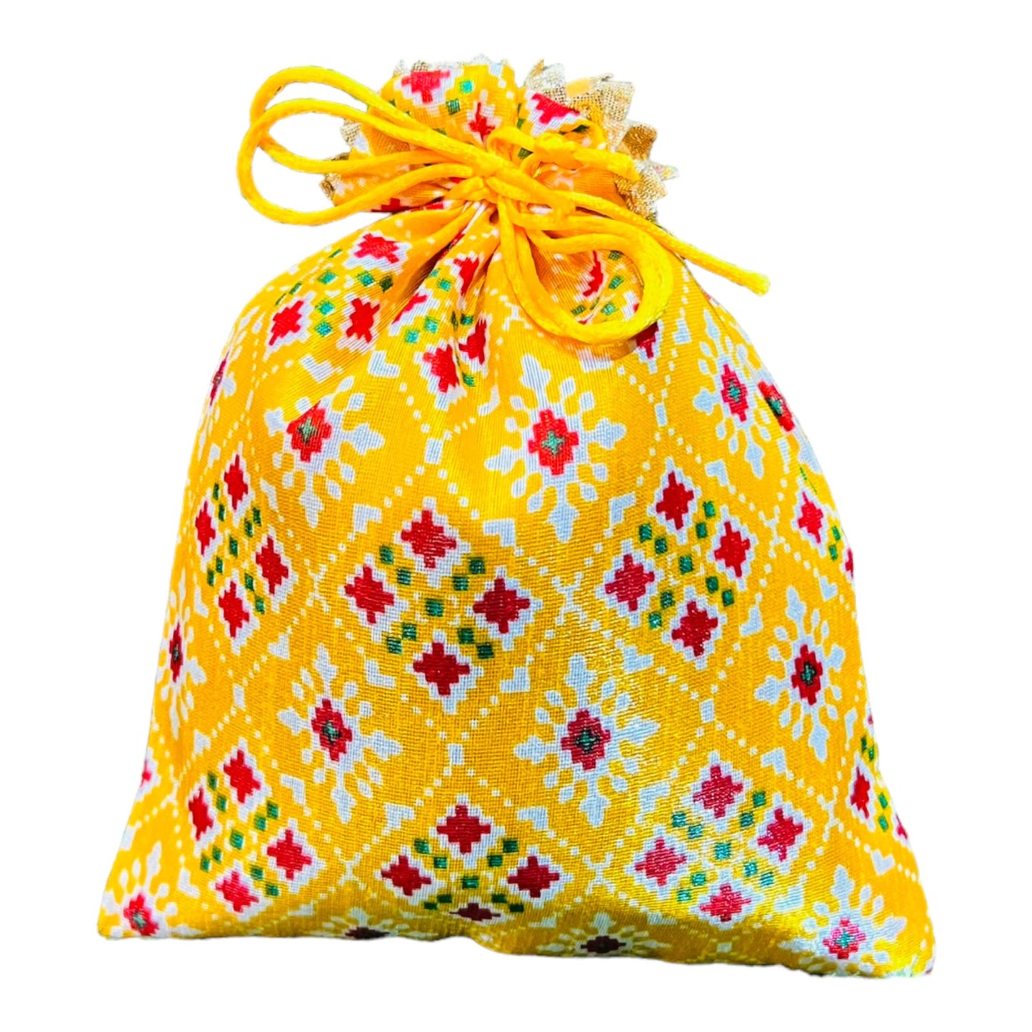 Luxurious Patola Print Potli Batwa Bags – Ideal for Return Favors and Gifting Dry Fruits