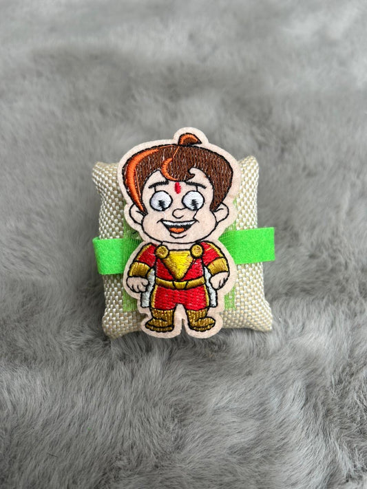 Wrap Shap Kids Rakhi - Chota Bheem with Light Rakhi with Roli Chawal