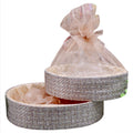 Wrap Shap Compton Oval Basket in 10x13 and 11x15 sizes – luxury hamper basket for Indian festivals, trousseau packing, corporate gifts, and return favors