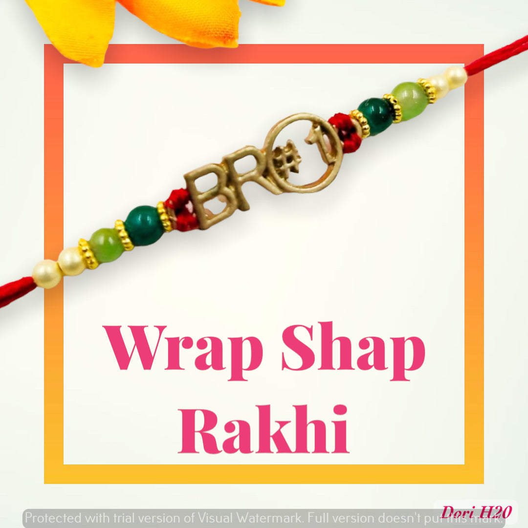 Wrap Shap H20 Bro #1 Rakhi with Roli Chawal – Celebrate Your Bond in Style