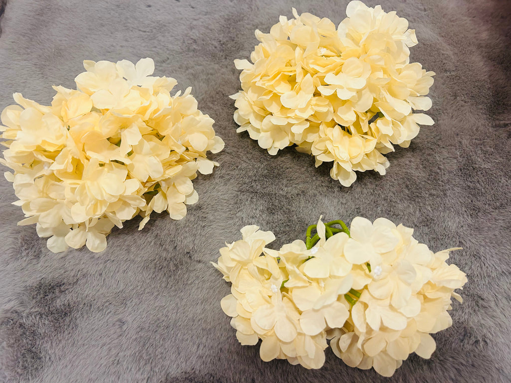 Lush Hydrangea Flower Bunch - 10 Flowers in One Elegant Arrangement