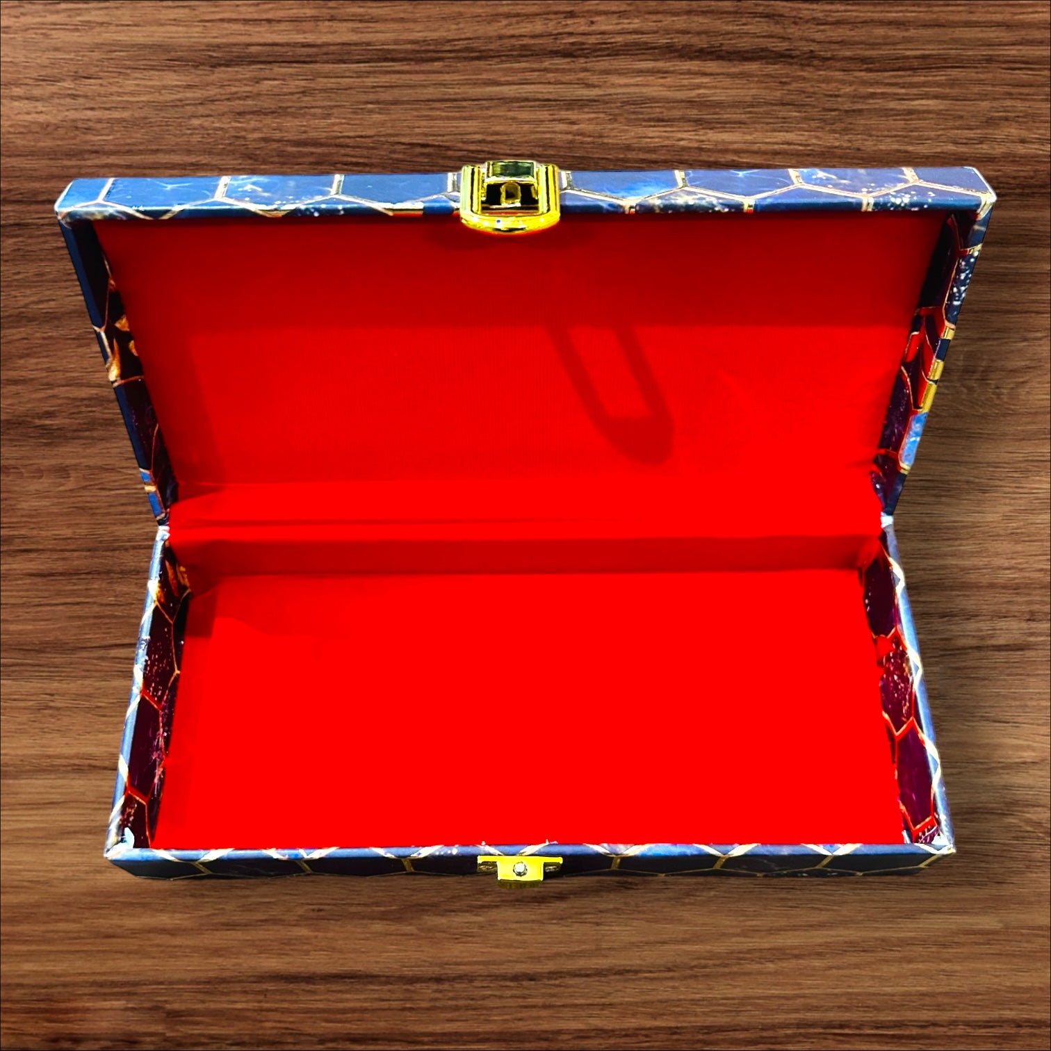 Blue Serenity Shagun Cash Box – Elegant Digital Paper Design Gift Box