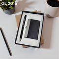 Premium matte black finish card holder and pen gift combo